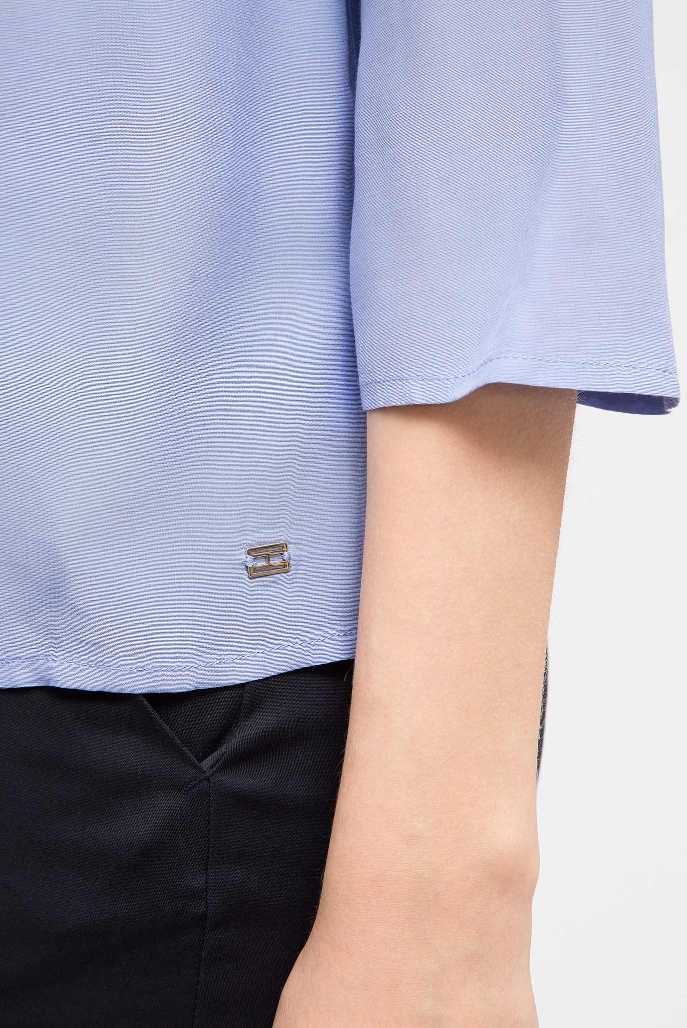 Женская голубая блуза 9