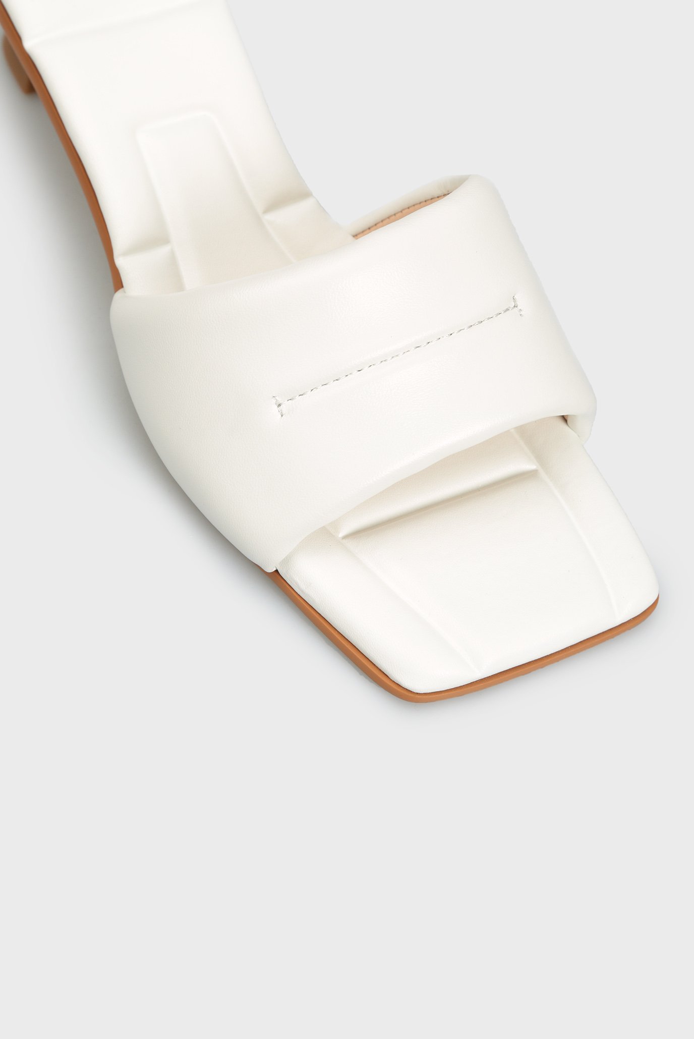 Женские белые кожаные мюли Florentia 4