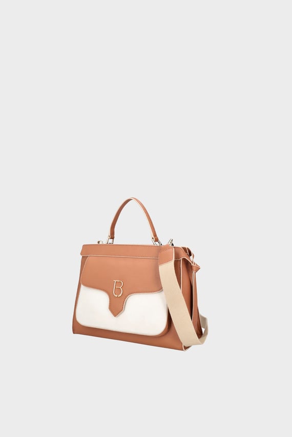 Сумка/TB/FRESIA - LEATHER+CANVAS HANDBAG