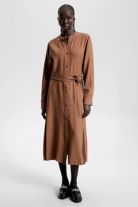 Платье WOOL BLEND MIDI SHIRT DRESS