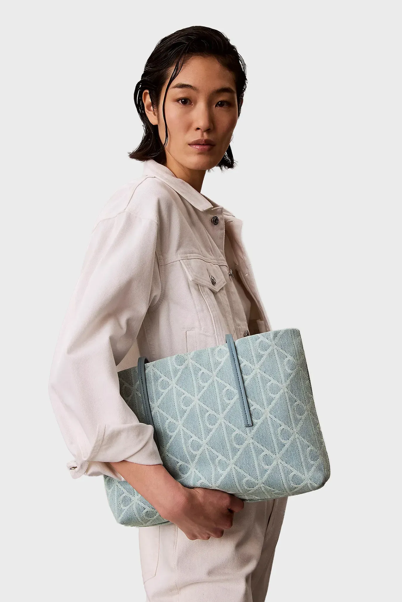 Сумка EMBLEM AOP DENIM SMALL TOTE 2