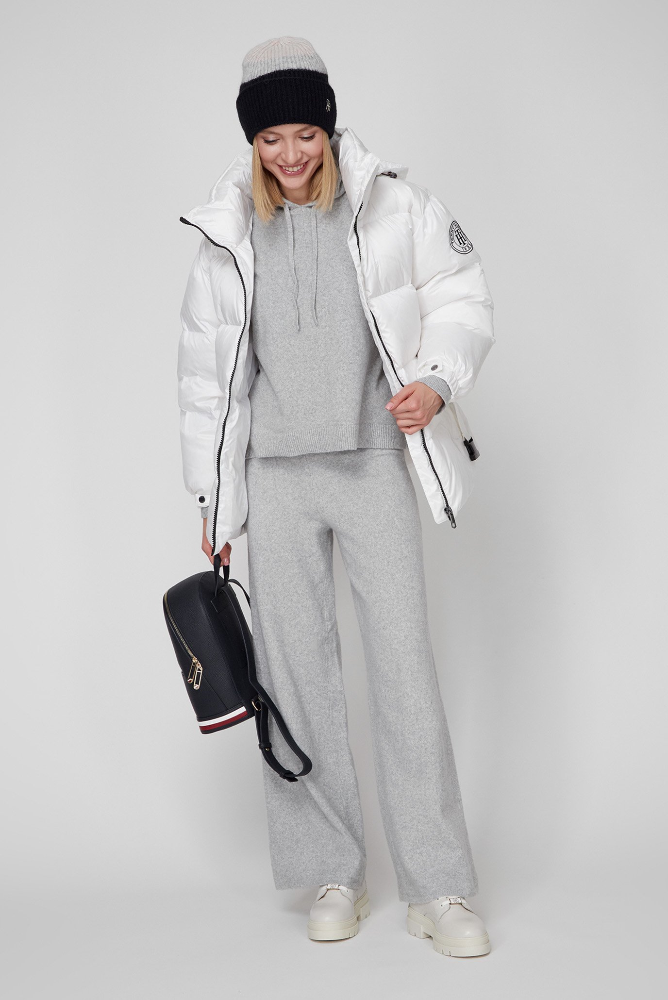 Женское серое худи TH FLEXTommy Hilfiger Женское серое худи TH FLEX 2