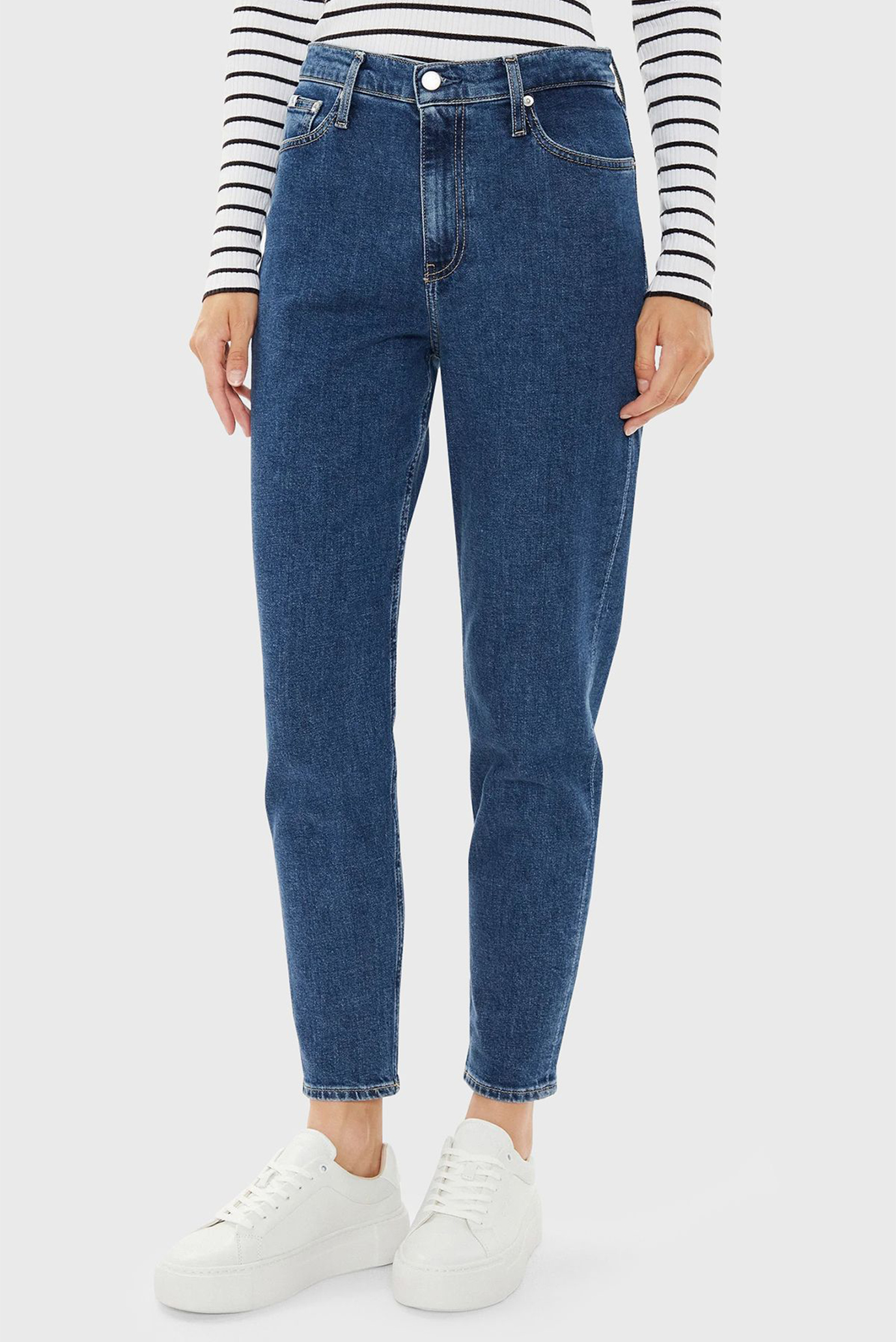 Женские синие джинсы MOM JEAN 4