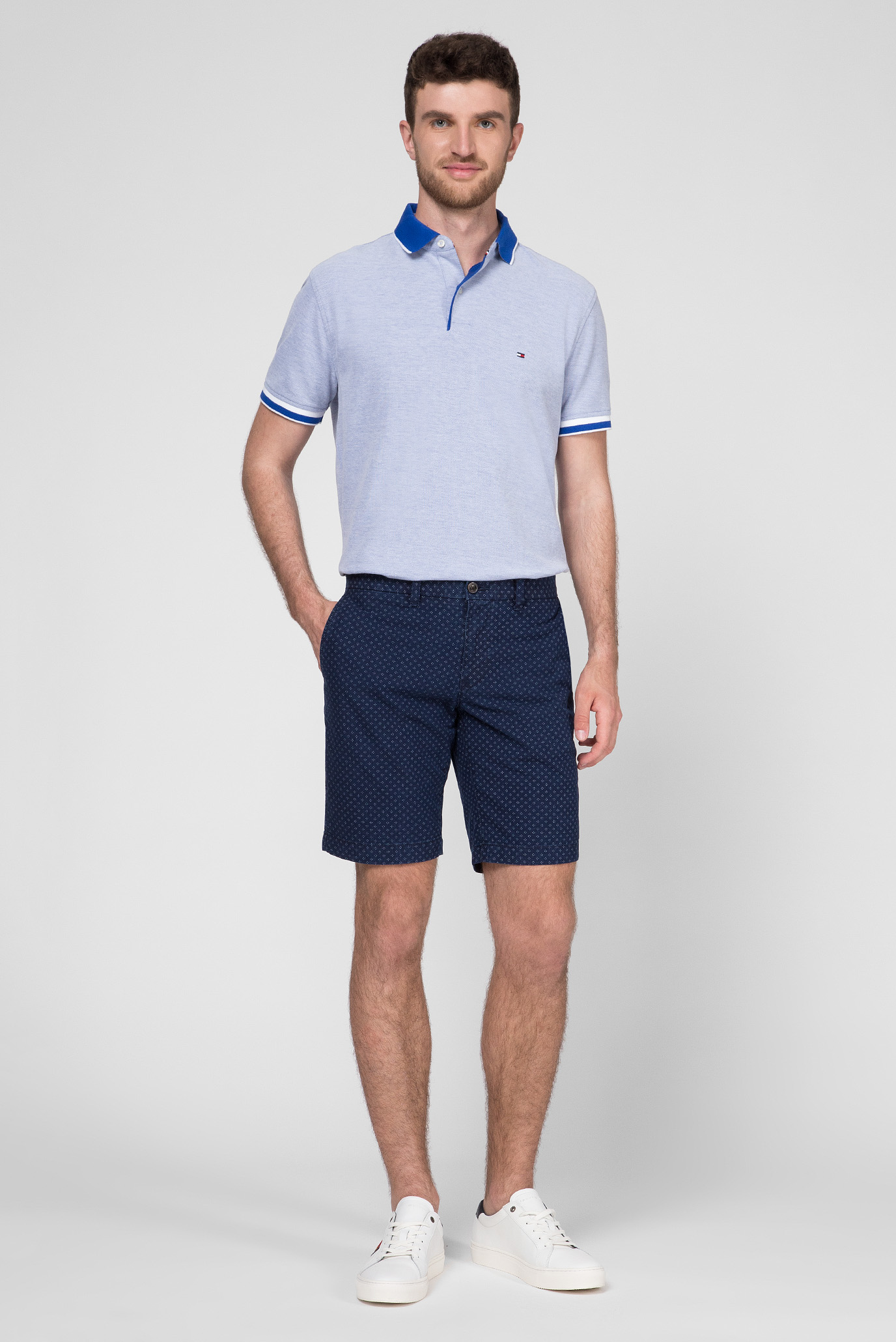 Мужские темно-синие шорты BROOKLYN SHORT MINI PRINT 10