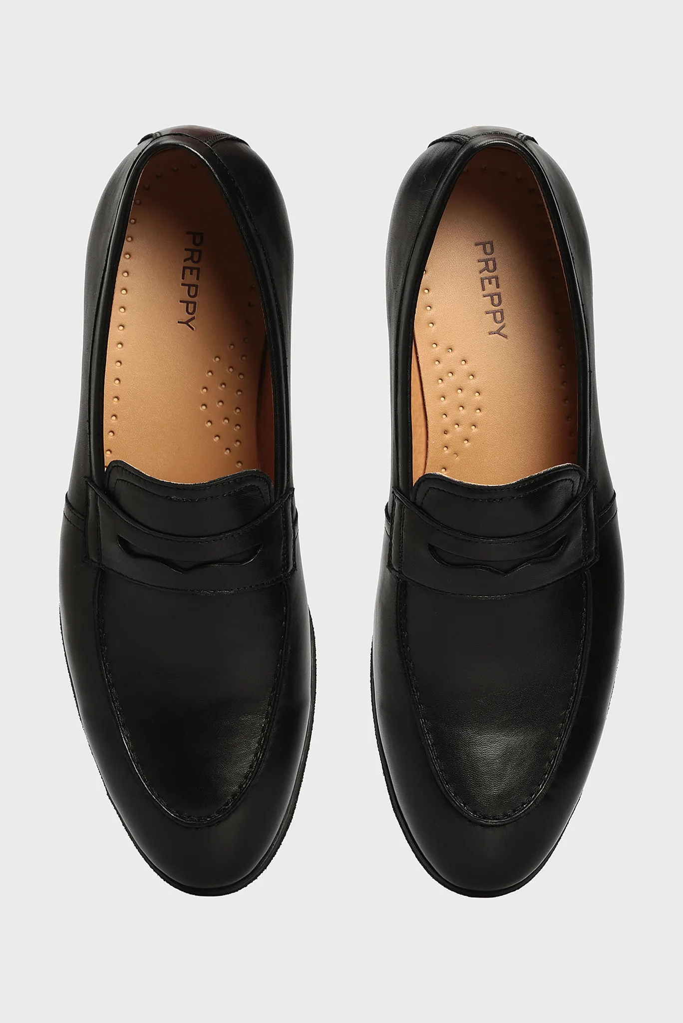 Мужские черные кожаные лоферы 5