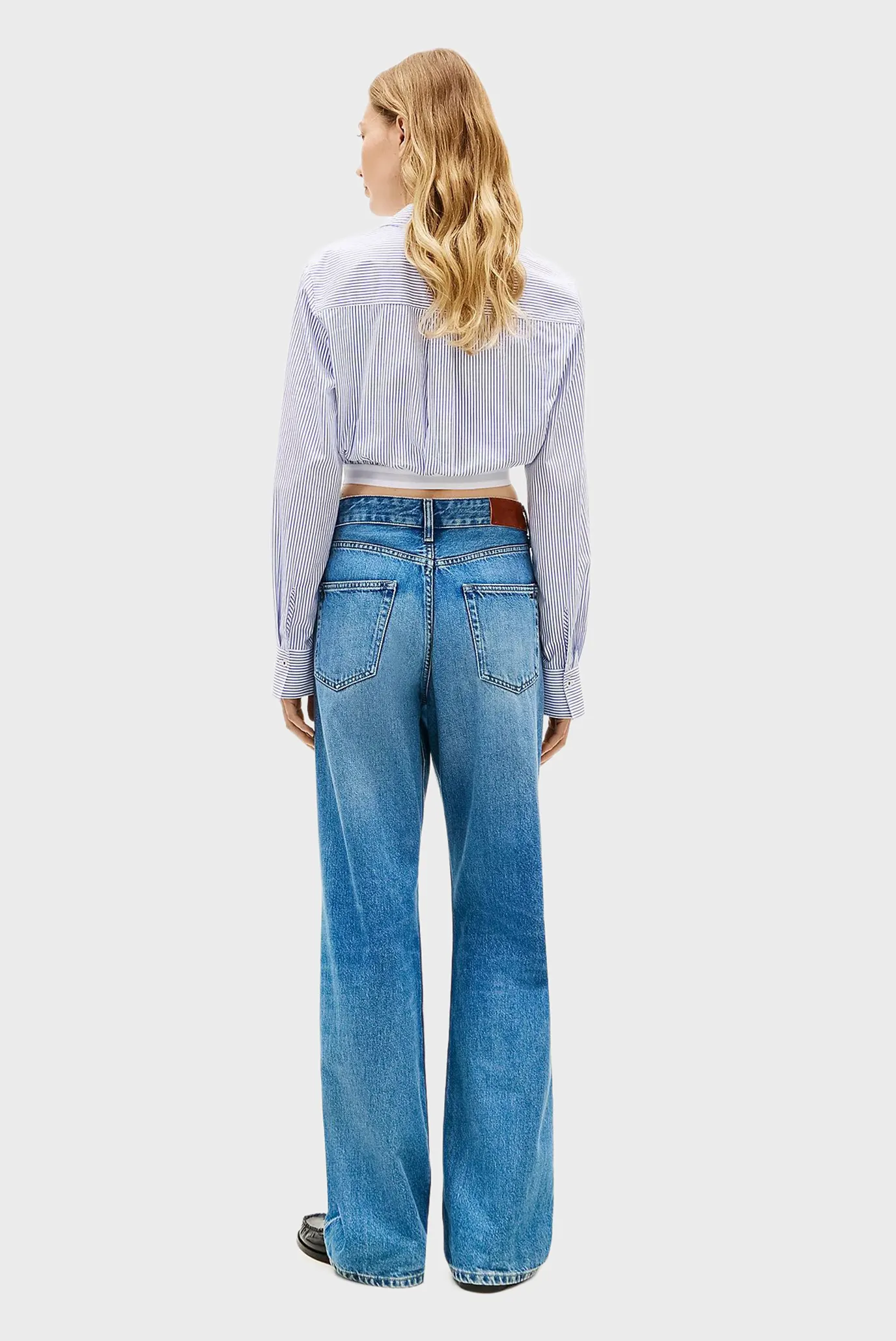 Рубашка POPLIN CROPPED BRANDED SHIRT 3