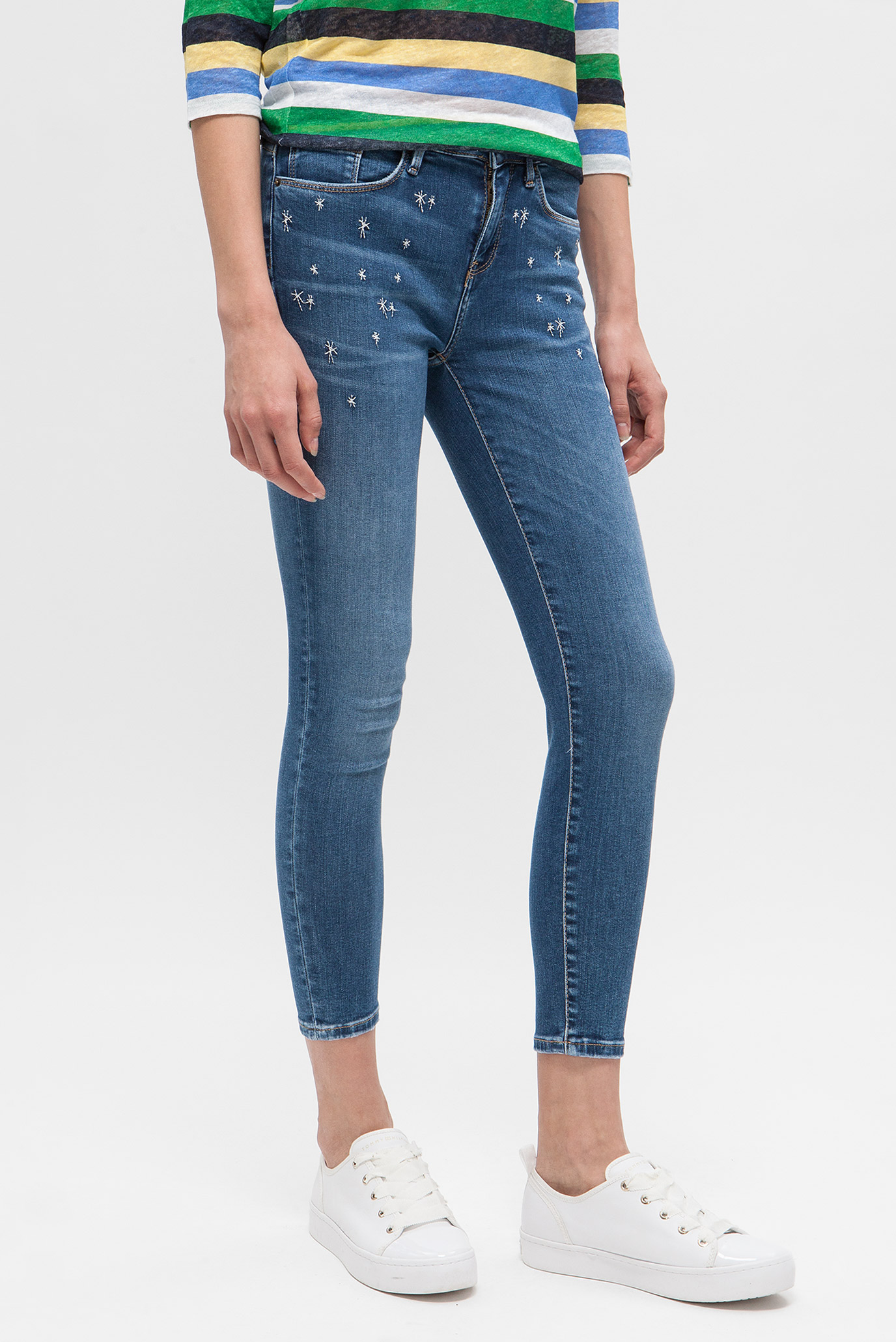 Женские голубые джинсы COMO RW CROPPED ISATommy Hilfiger Женские голубые джинсы COMO RW CROPPED ISA 2