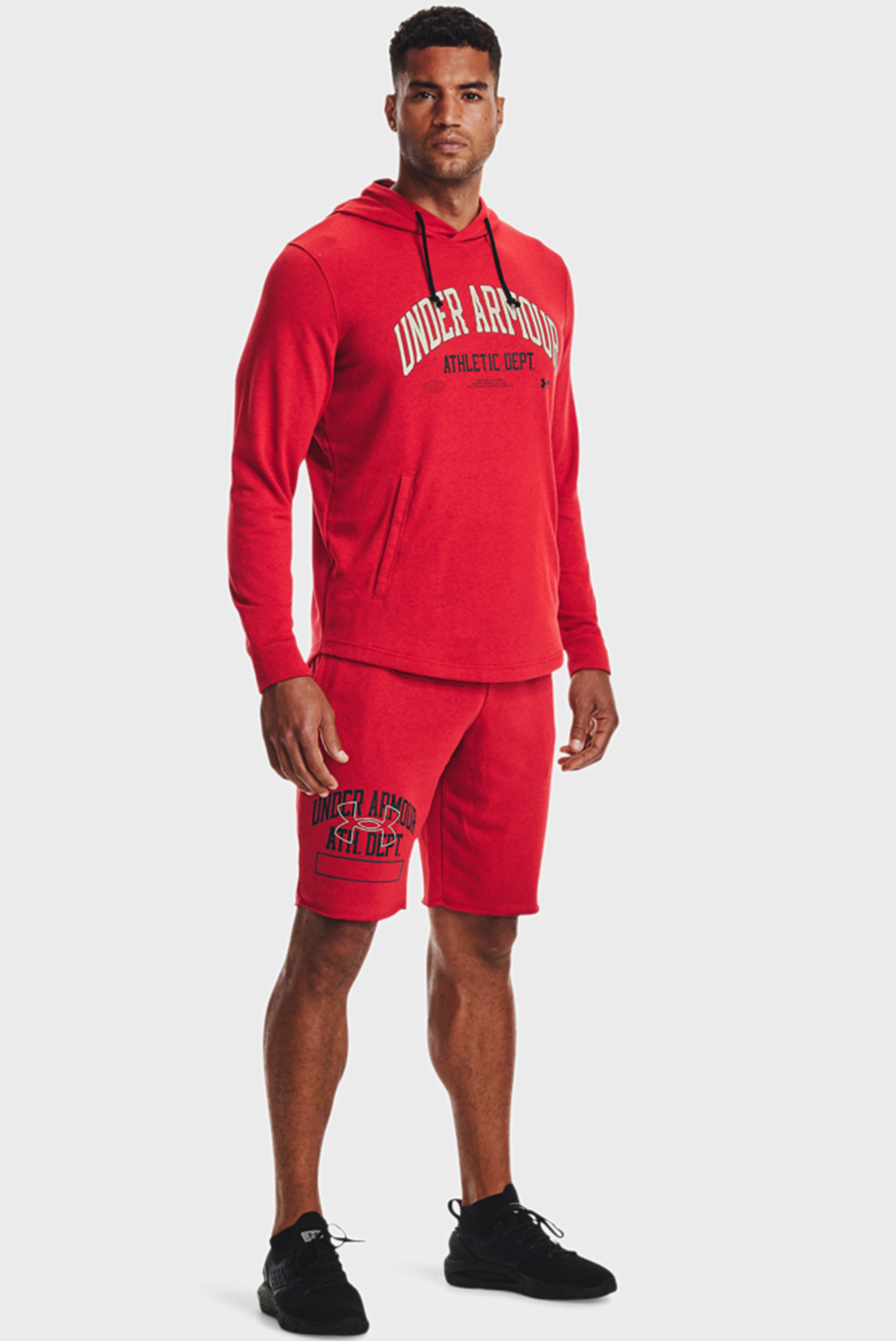 Мужские красные шорты UA Rival Try Athlc Dept Sts 8