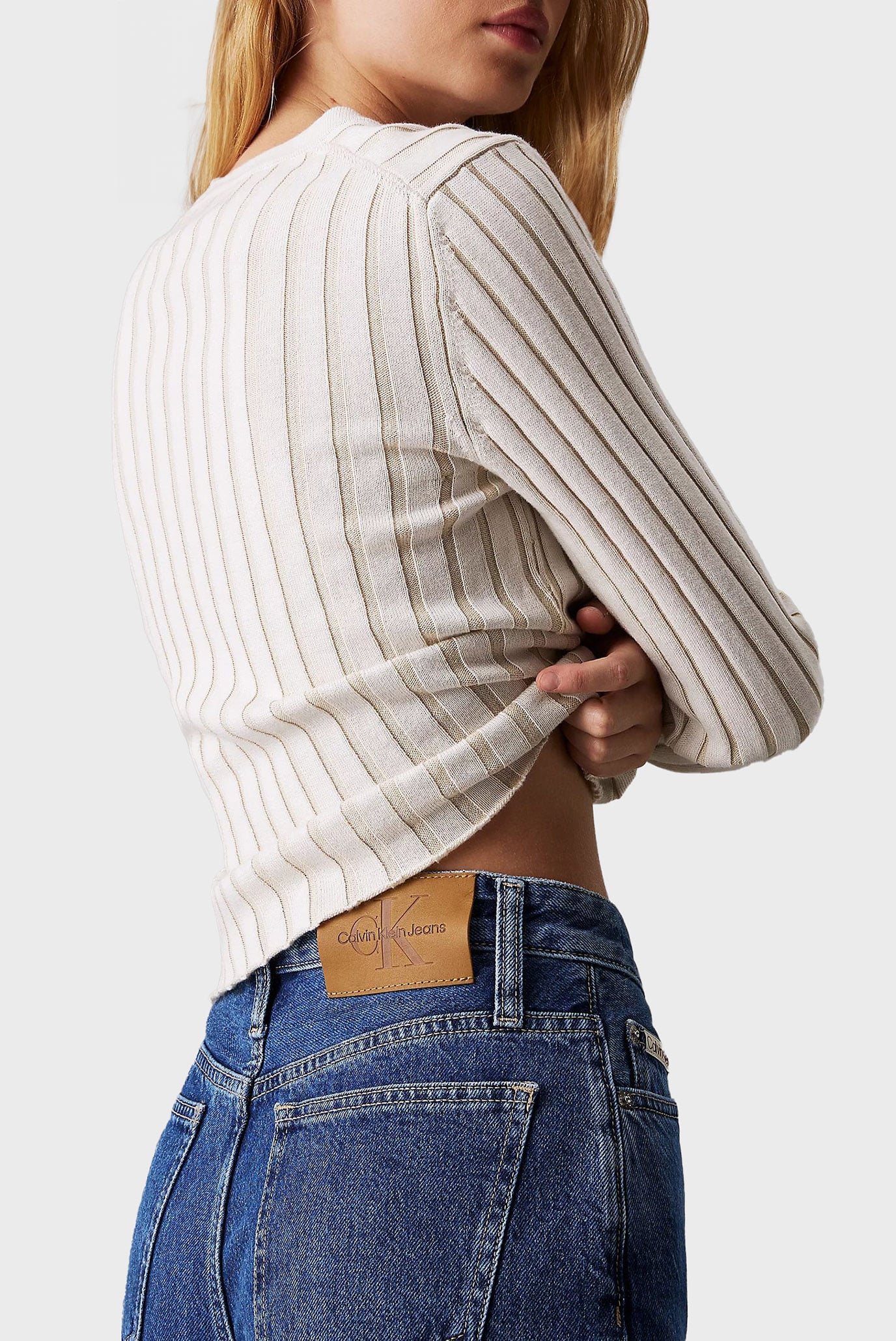 Женские синие джинсы HIGH RISE LOOSE 4