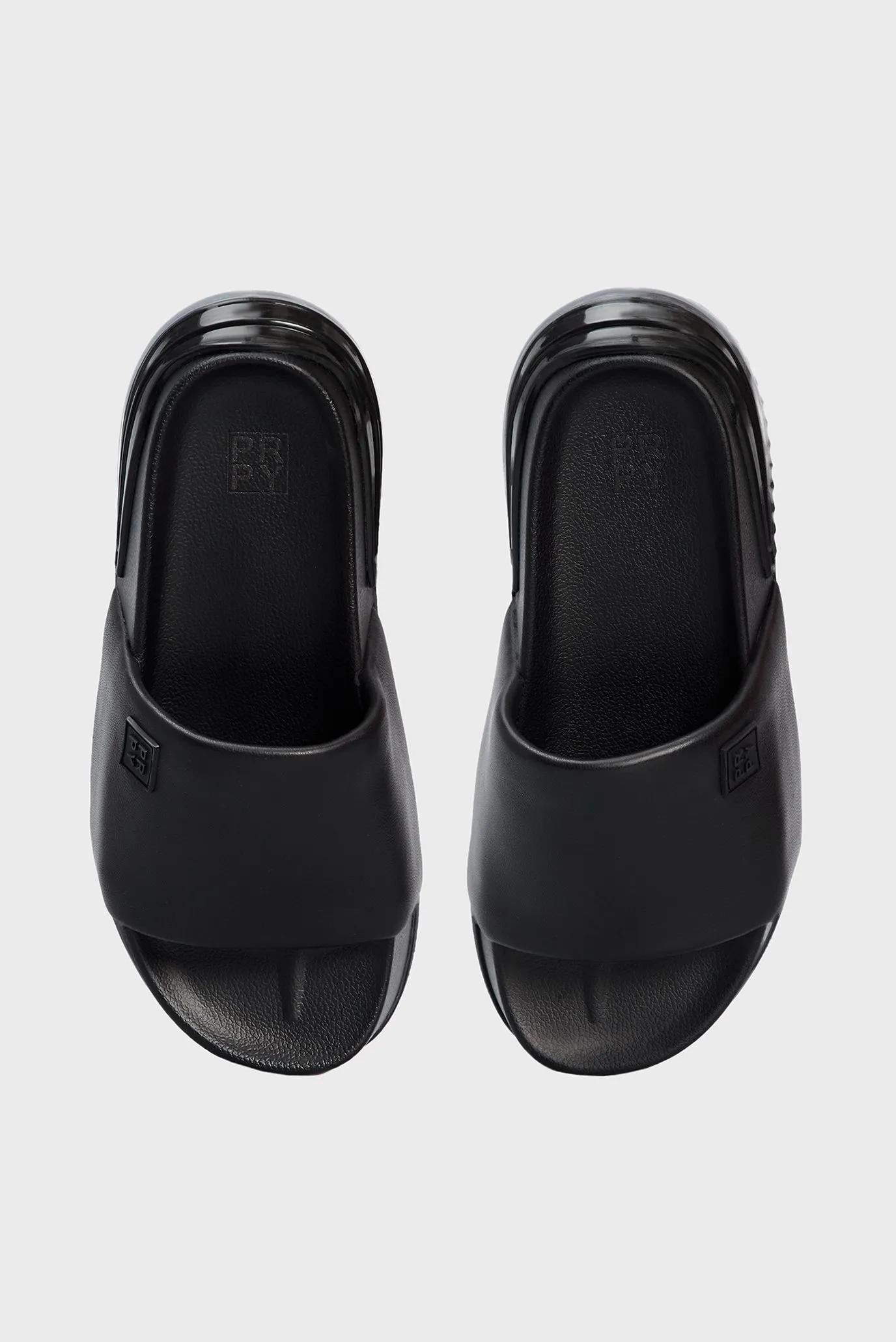 Женские черные кожаные слайдеры Kimberly 4