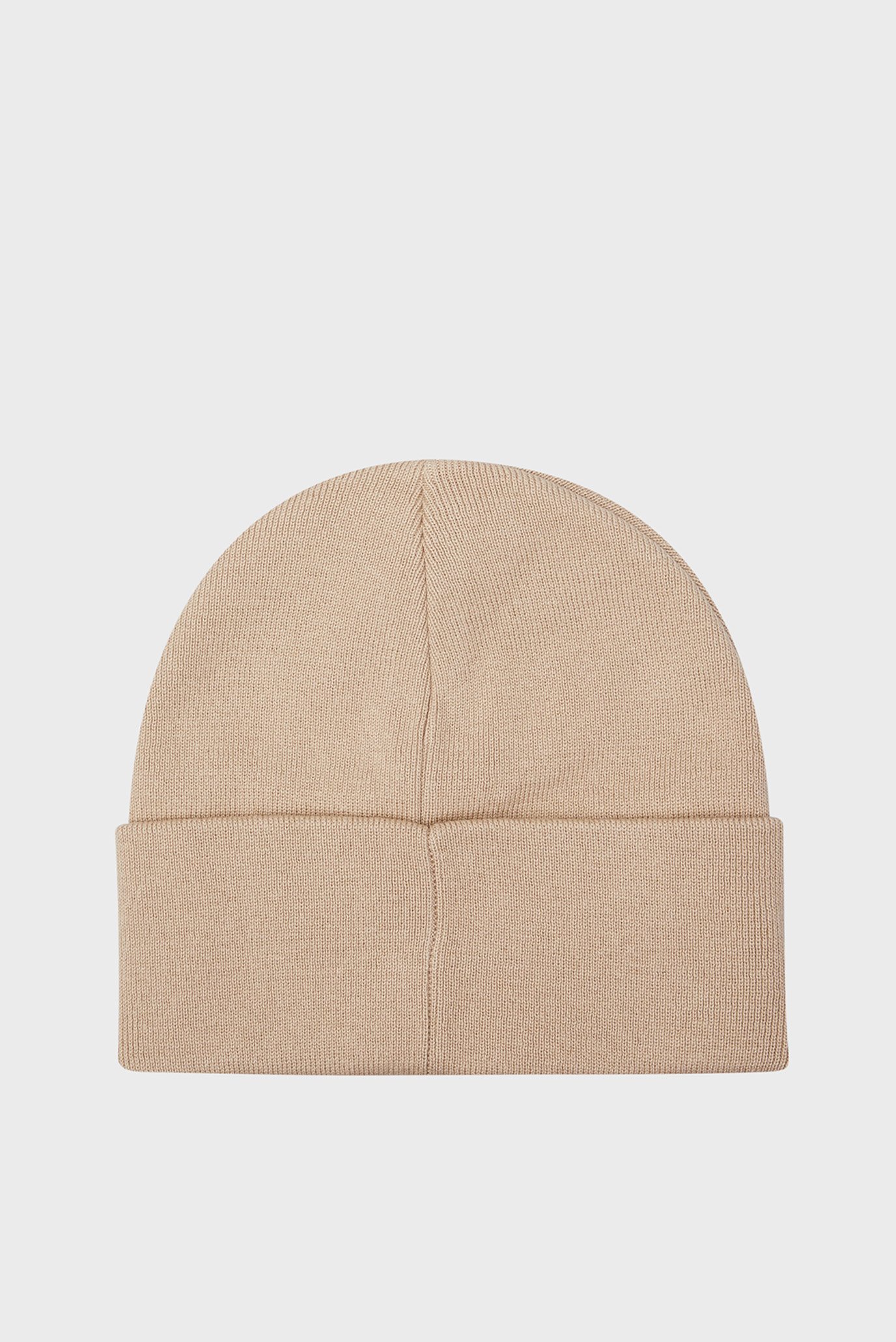 Мужская бежевая шапка INST PATCH BEANIE 2