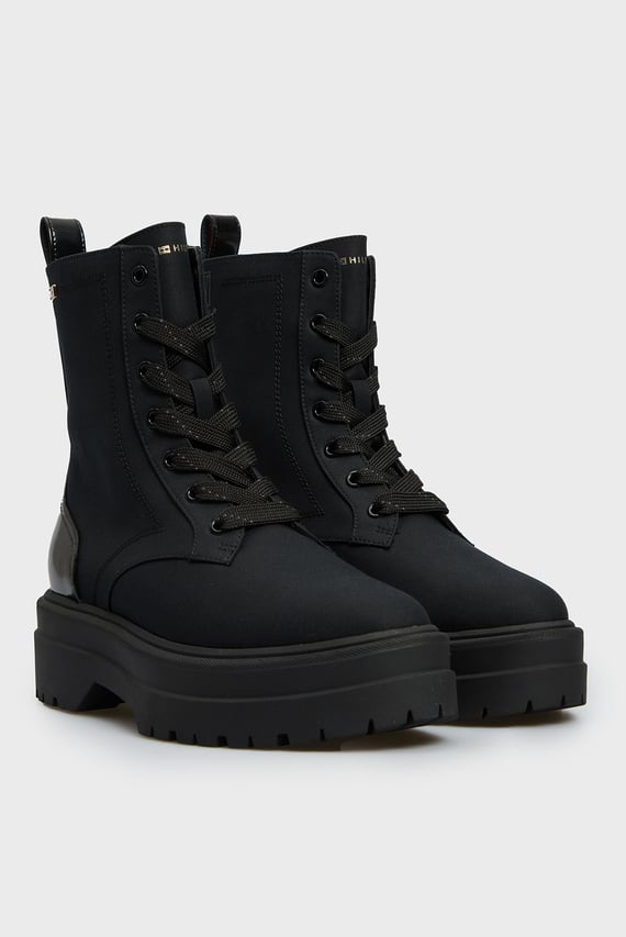 Женские черные ботинки FLAG VENTILE LACE UP BOOT