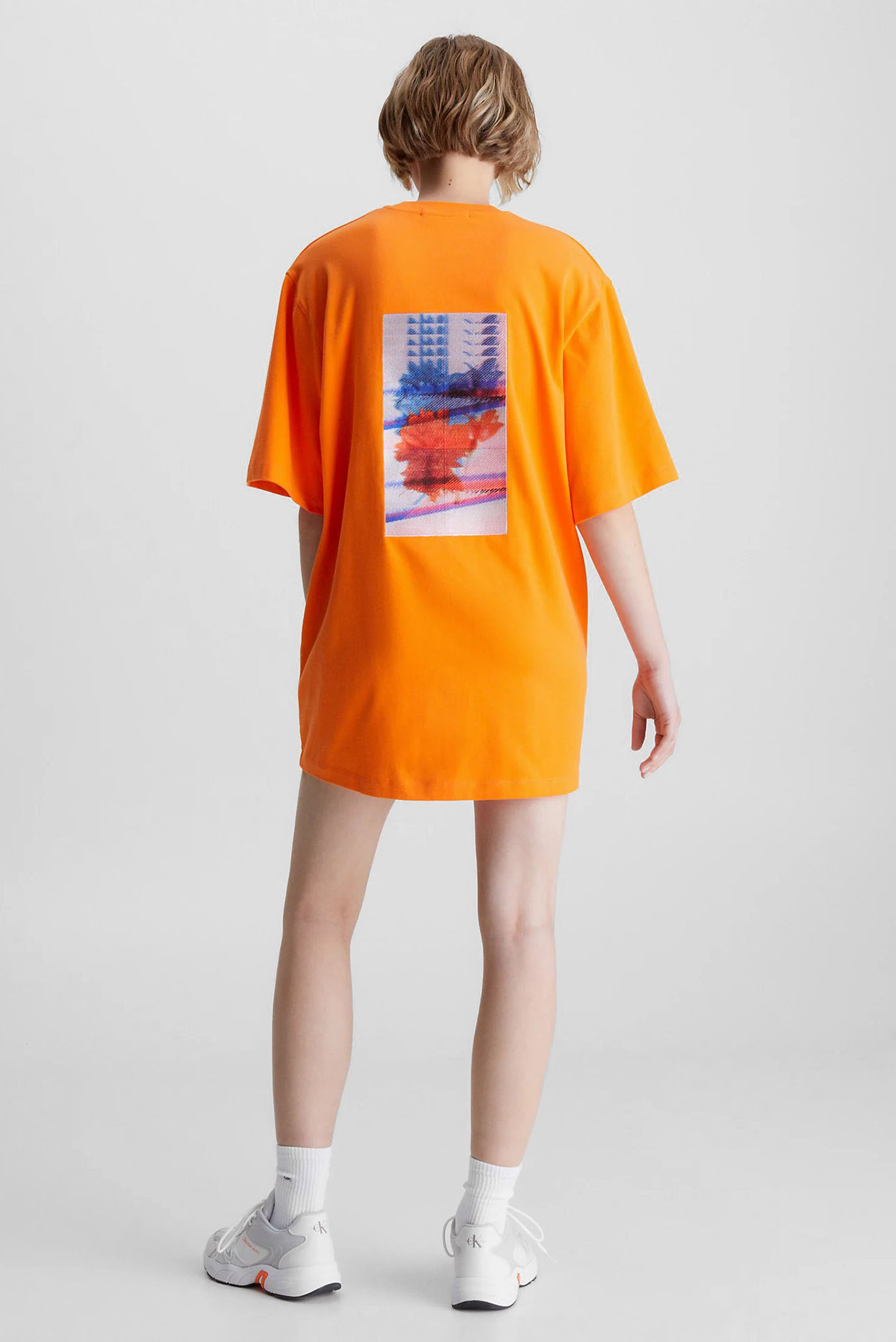 Женское оранжевое платье MOTION FLORAL 9