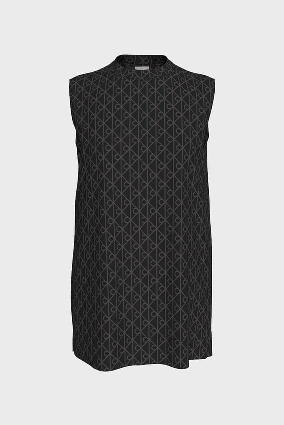 Свитшот EMBLEM AOP JACQUARD SL SWEATSHIR Calvin Klein Свитшот EMBLEM AOP JACQUARD SL SWEATSHIR Calvin Klein