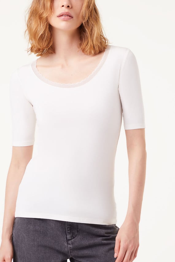 Футболка WARM ME UP - T-SHIRT MC - SABLE Etam