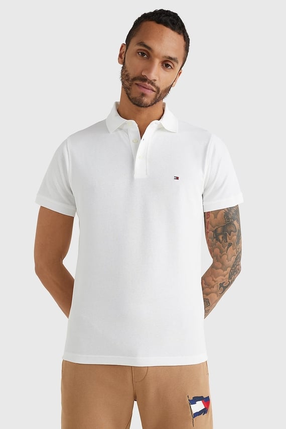 Мужское белое поло CORE 1985 SLIM POLO Tommy Hilfiger