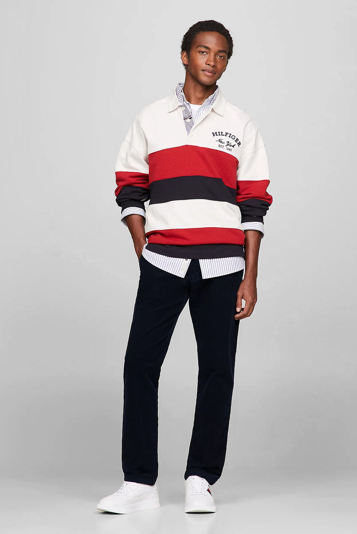 Мужские темно-синие вельветовые брюки DENTON CHINO CORDUROY GMD 2