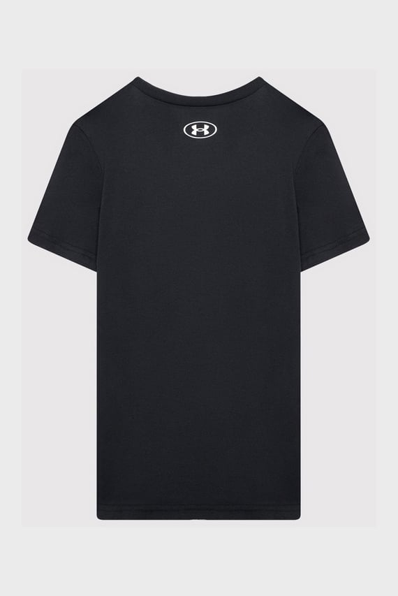 Детская черная футболка UA Sportstyle Logo SS