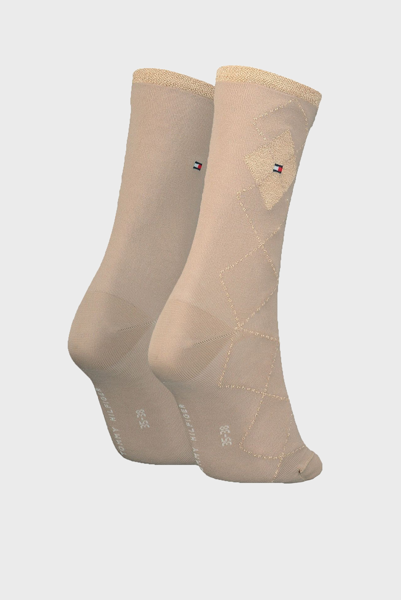 Носки/TH WOMEN SOCK 2P SHINY ARGYLE 2