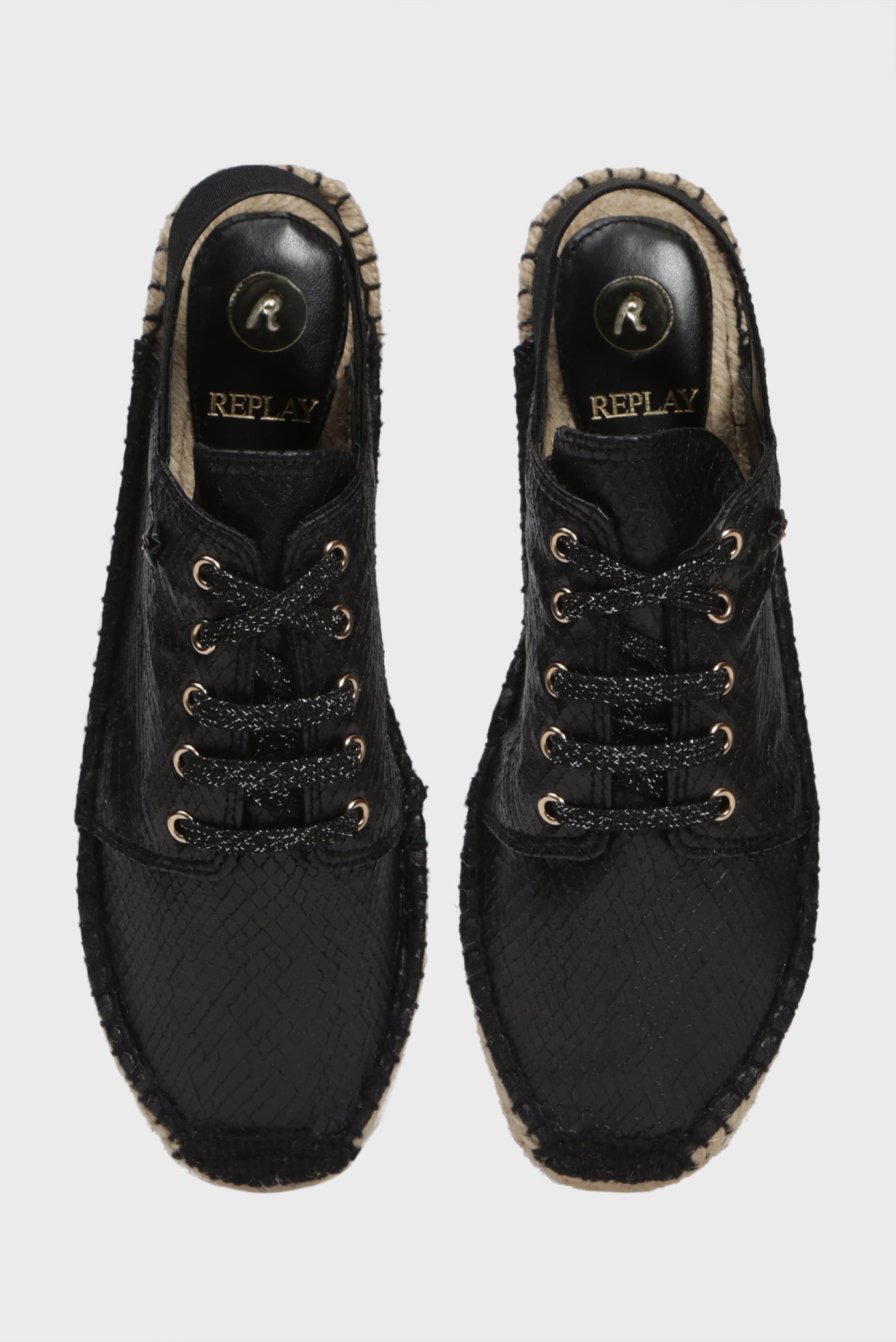 Женские черные эспадрильи DUMMY 8