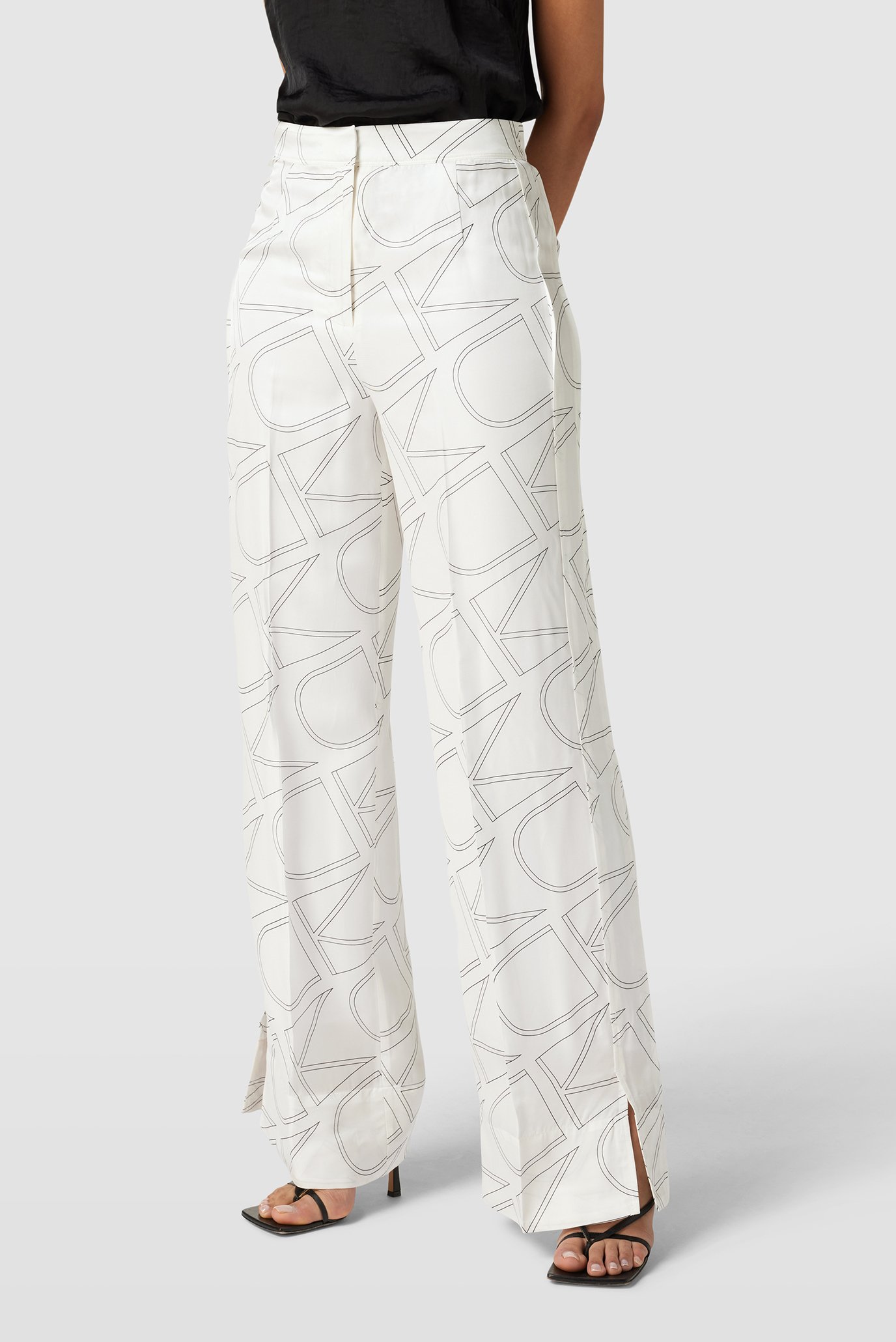 Брюки MONOGRAM WIDE LEG PANT 2