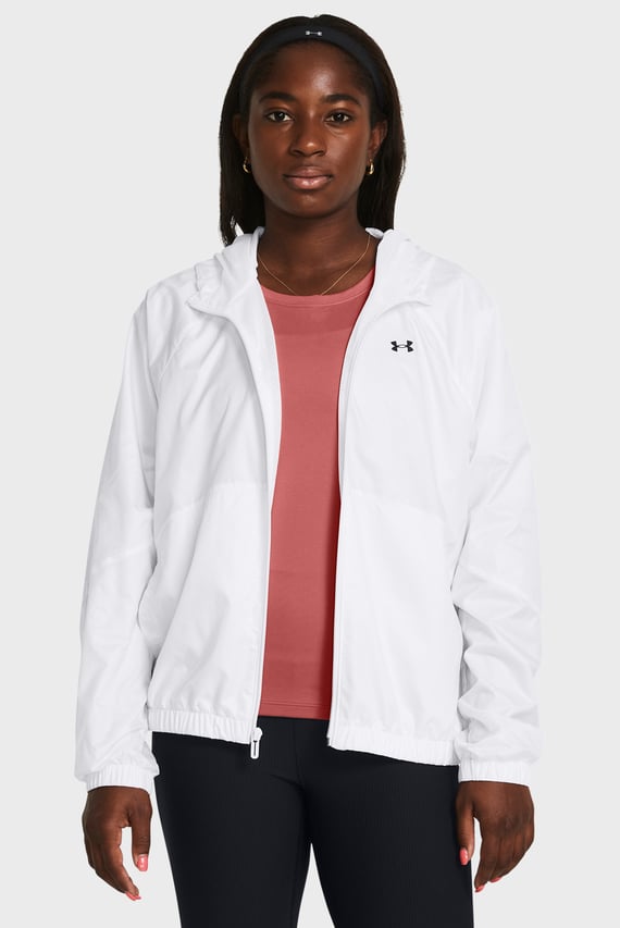 Женская белая ветровка UA SPORT WINDBREAKER JKT