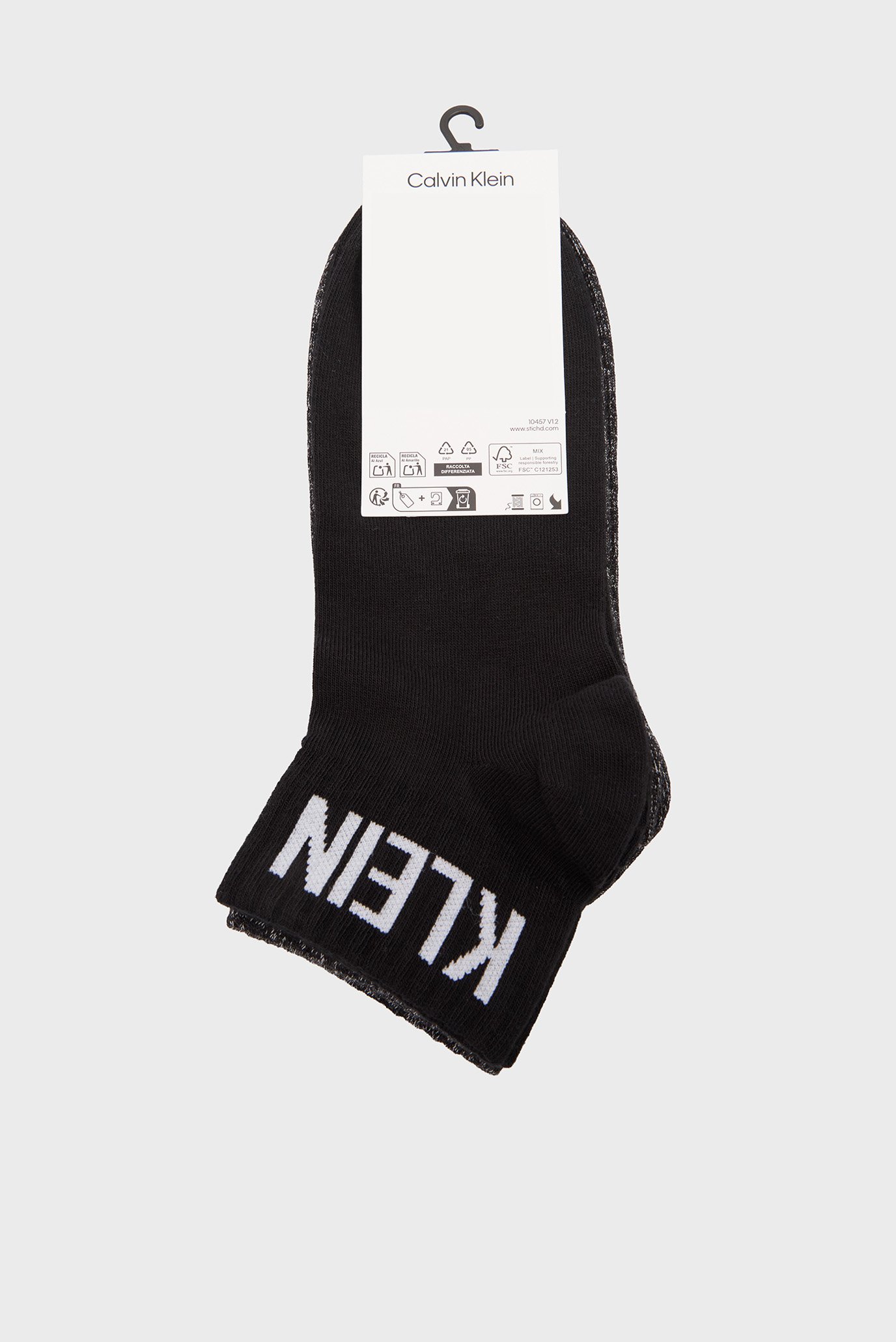 Носки CKJ MEN QUARTER 2P RIBBON LOGOCalvin Klein Jeans Носки CKJ MEN QUARTER 2P RIBBON LOGO 3