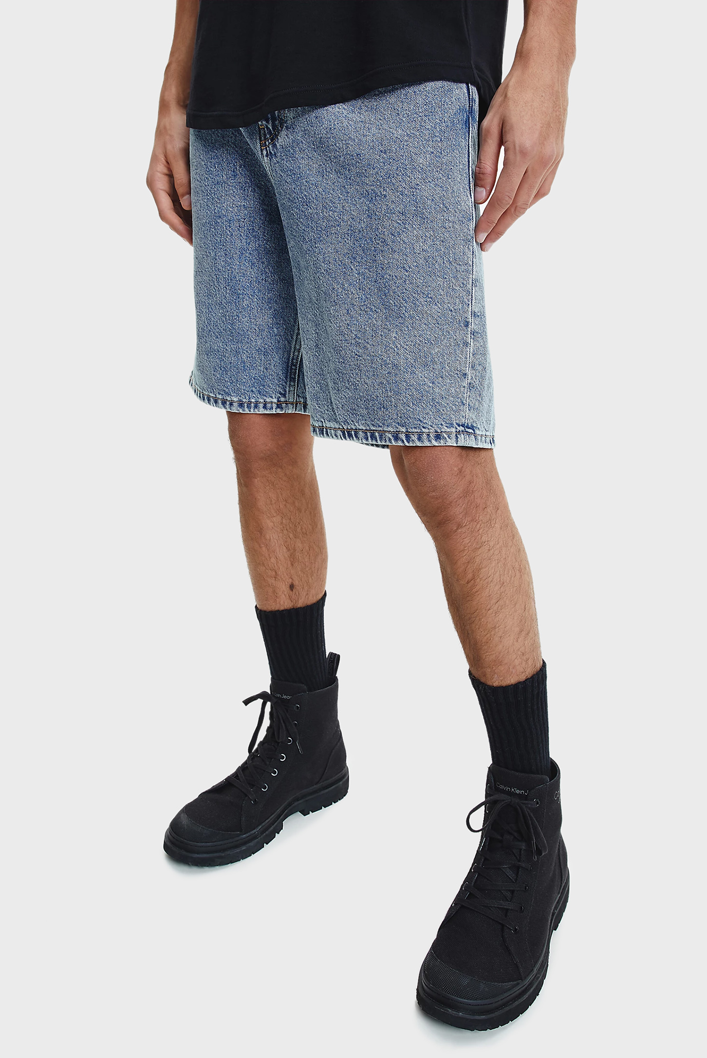 Мужские голубые джинсовые шорты 90s STRAIGHT 6