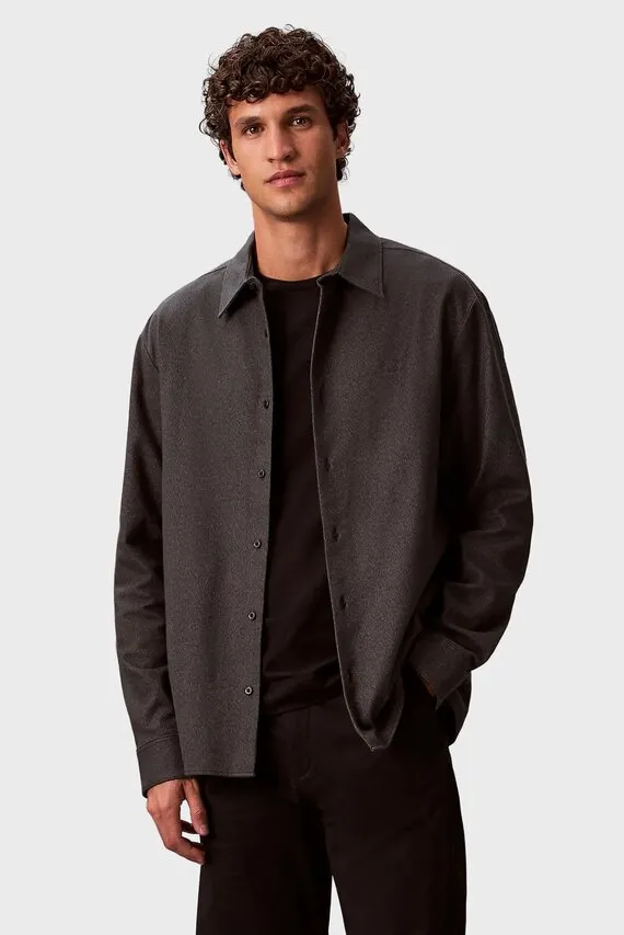 Рубашка LS MELANGE FLANNEL EASY SHIRT Calvin Klein