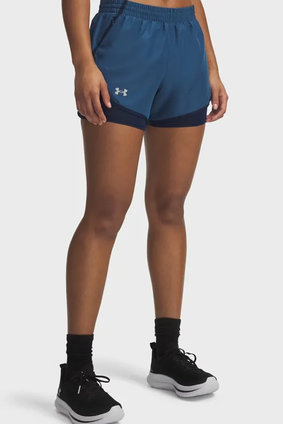 Шорты UA Fly By 2-in-1 Shorts-BLU Under Armour