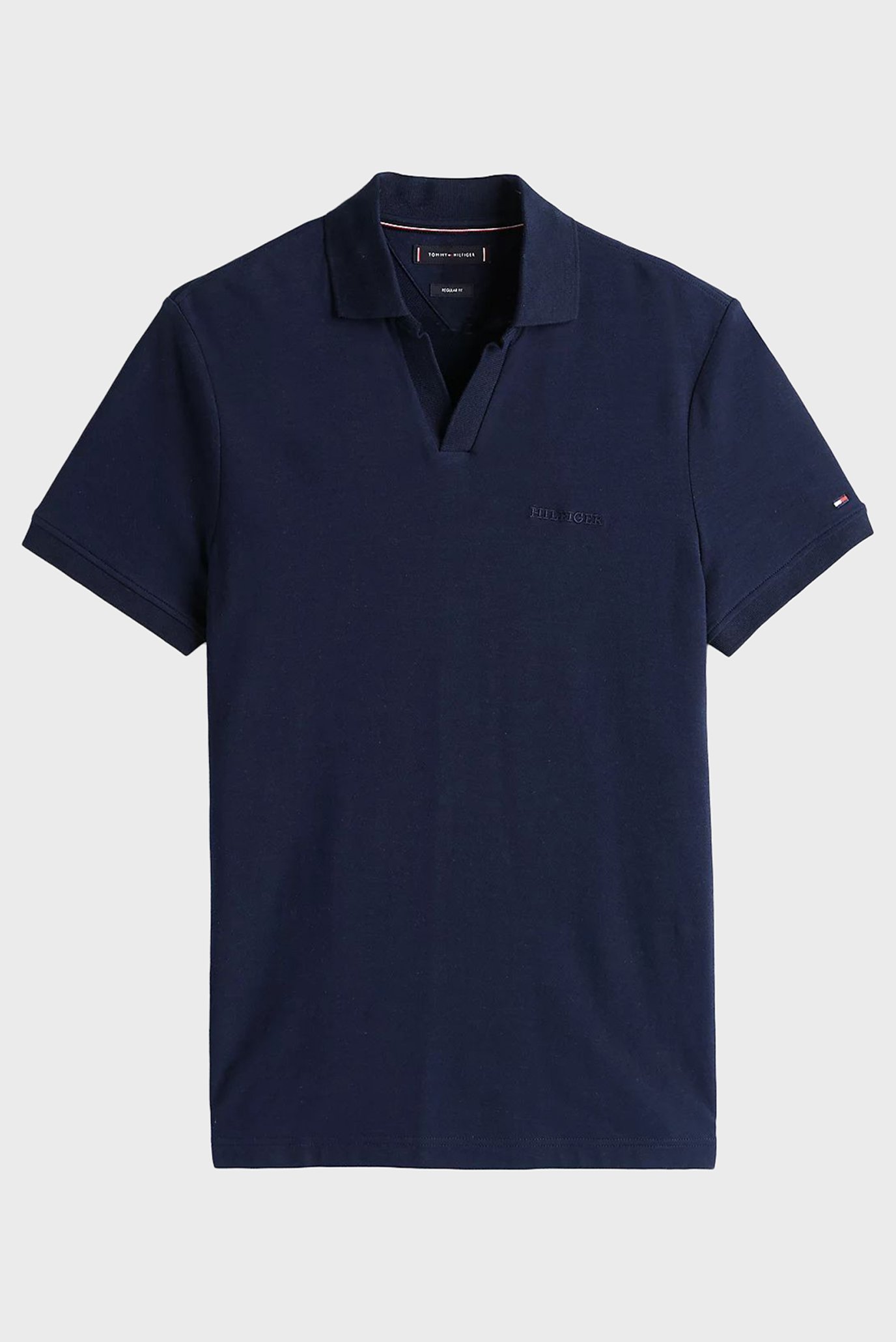 Мужское темно-синее поло COTTON LINEN TERRYTommy Hilfiger Мужское темно-синее поло COTTON LINEN TERRY 5