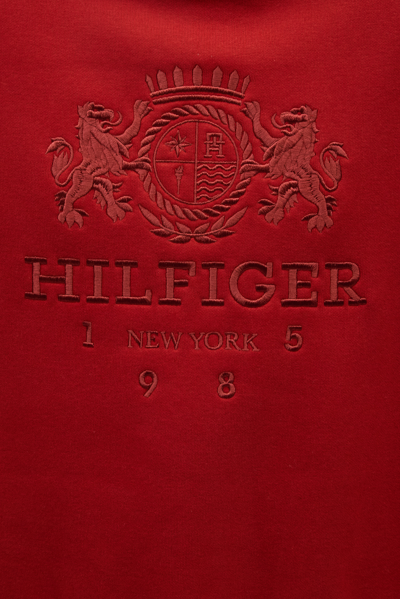 Женский красный свитшот RLX VARSITY CREST C-NK 3