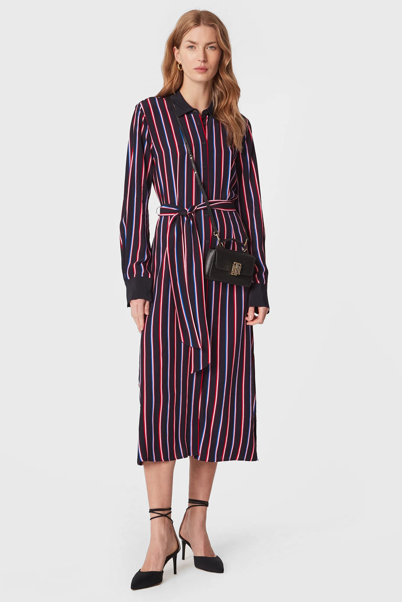 Платье VIS STRIPE MIDI SHIRT DRESS 1