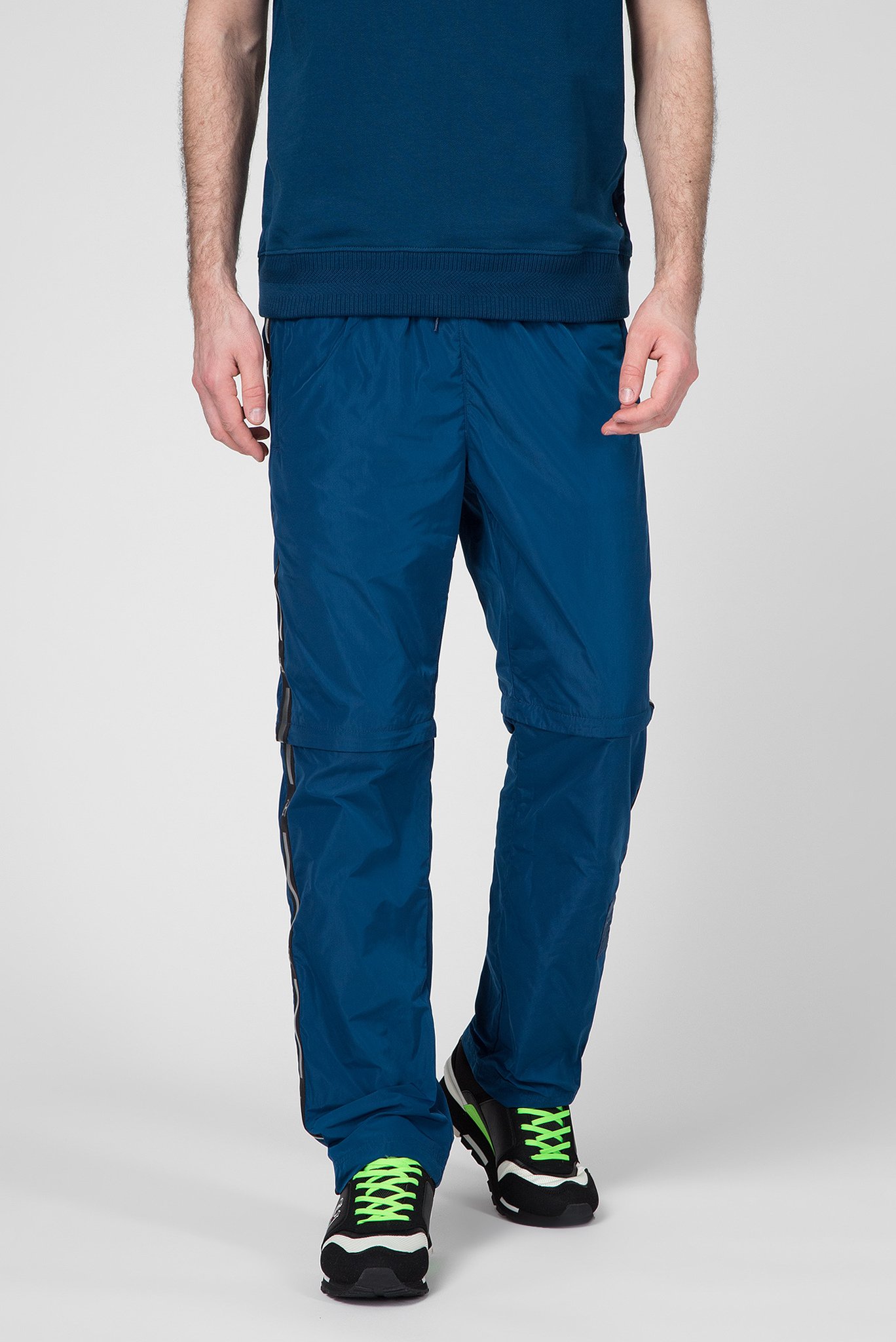 Мужские синие спортивные брюки 2 в 1 1