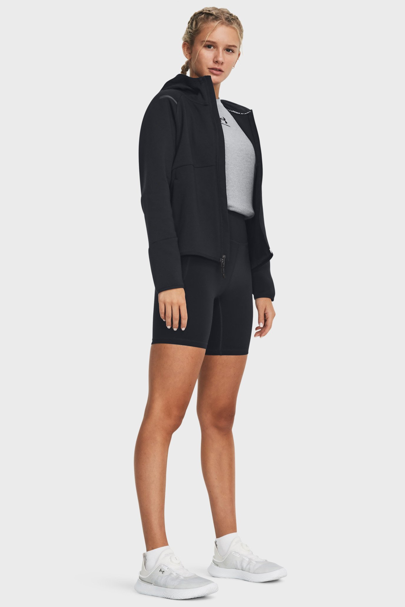 Женское черное худи Unstoppable Flc FZ 2