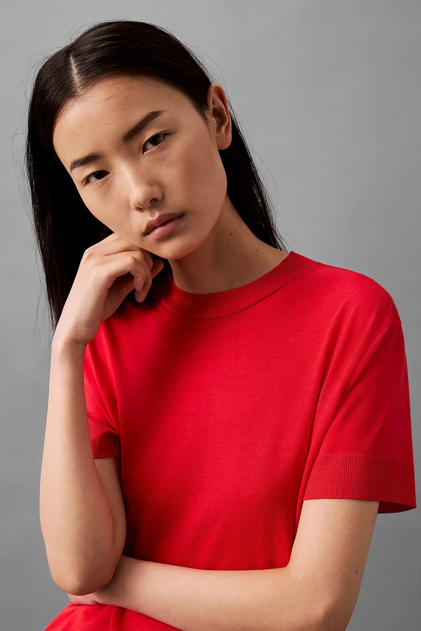 Футболка SS Silk Touch Fine Knit Mock Nk 3