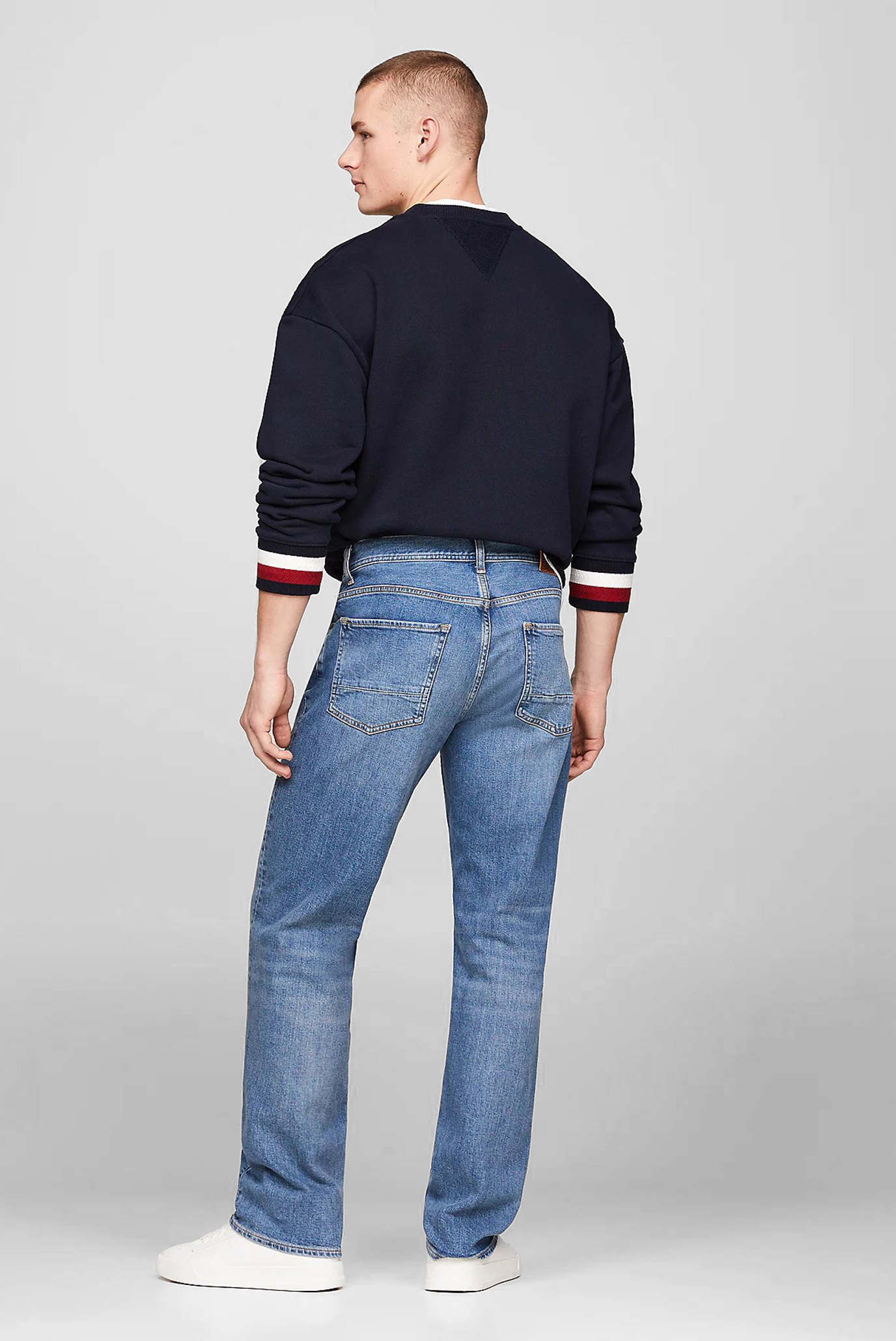 Мужские синие джинсы TAPERED MOORE STR BOSTON IND 3