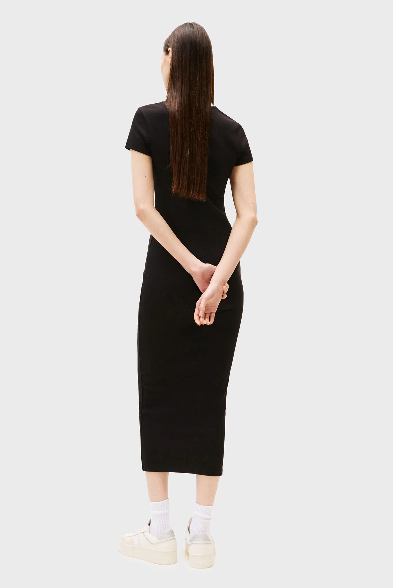 Платье TJW BADGE RIB MIDI DRESS EXT 2