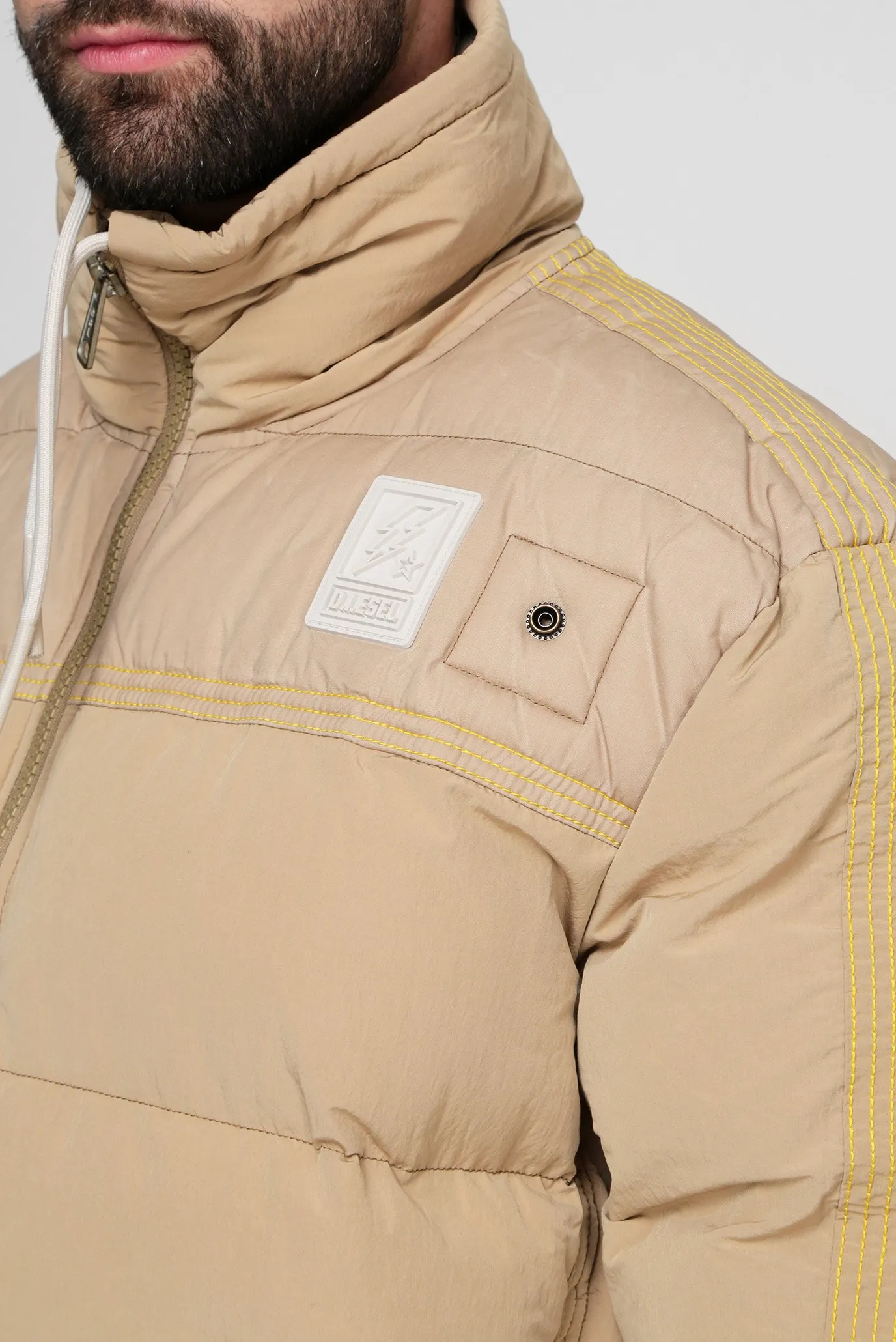 Мужская бежевая куртка W-BRIGGS 10