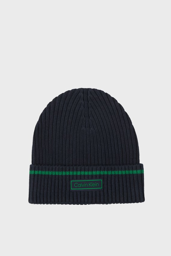 Шапка PATCH RIB COTTON TIPPING BEANIE
