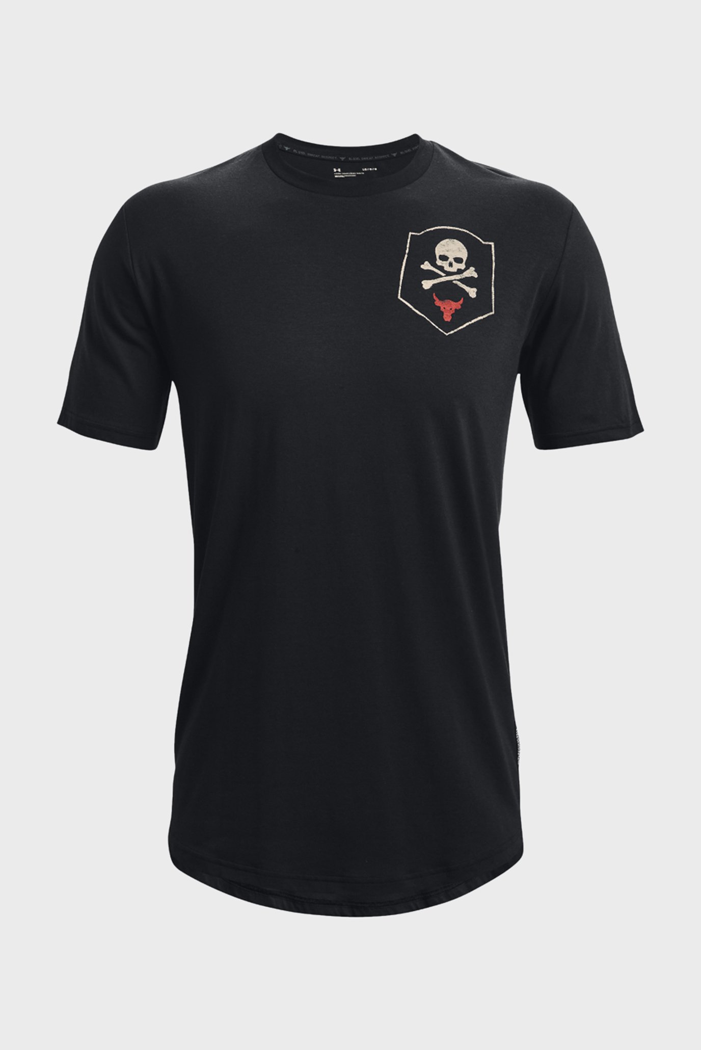 Мужская черная футболка UA Pjt Rock 100 Percent SS 11