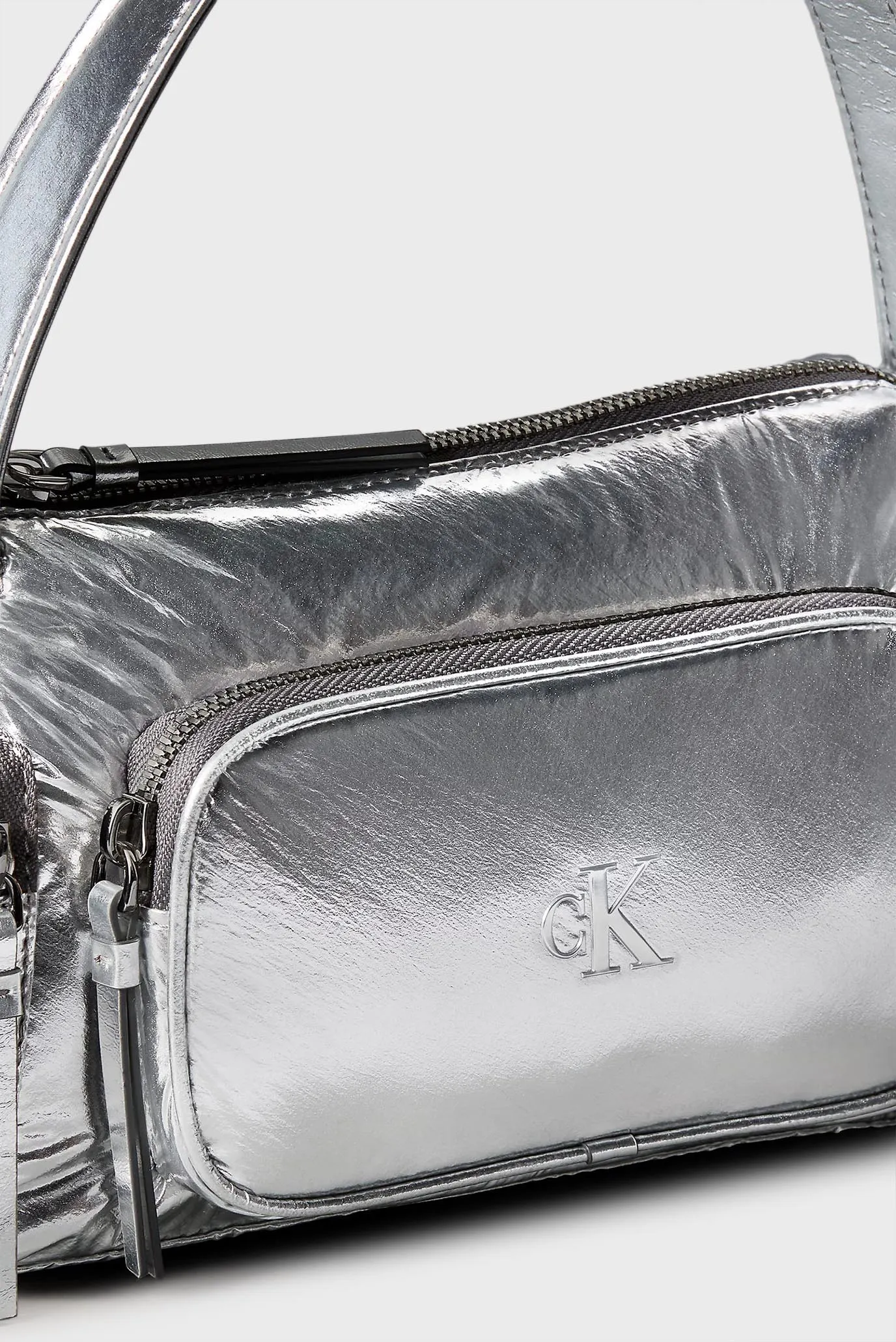 Сумка/POCKET SILVER NYLON SMALL BAG 5