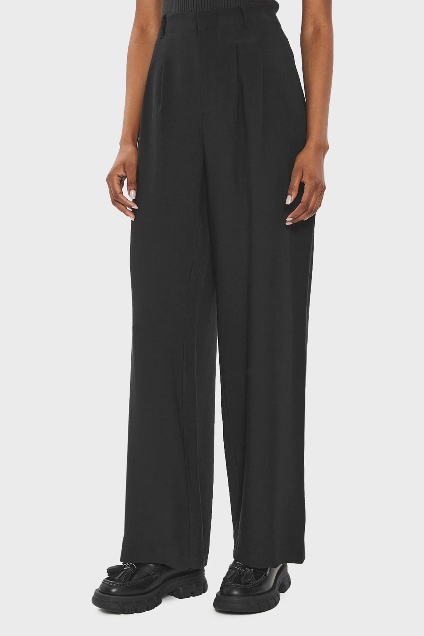 Женские черные брюки VISCOSE RELAXED 4