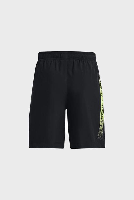 Детские черные шорты UA Woven Graphic Shorts