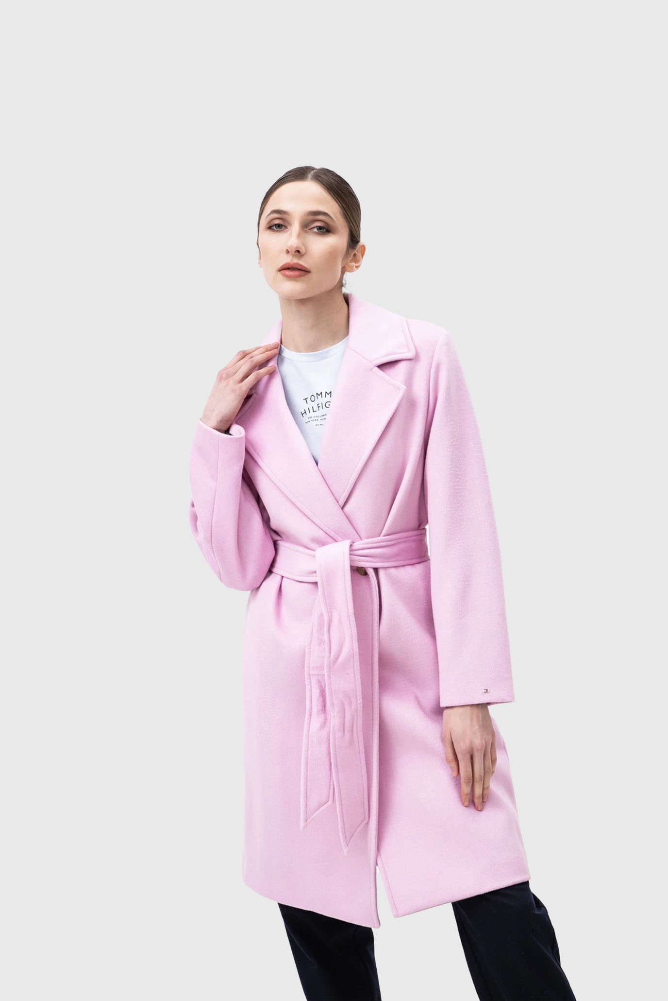 Пальто WOOL BLEND DB BELTED COAT 2