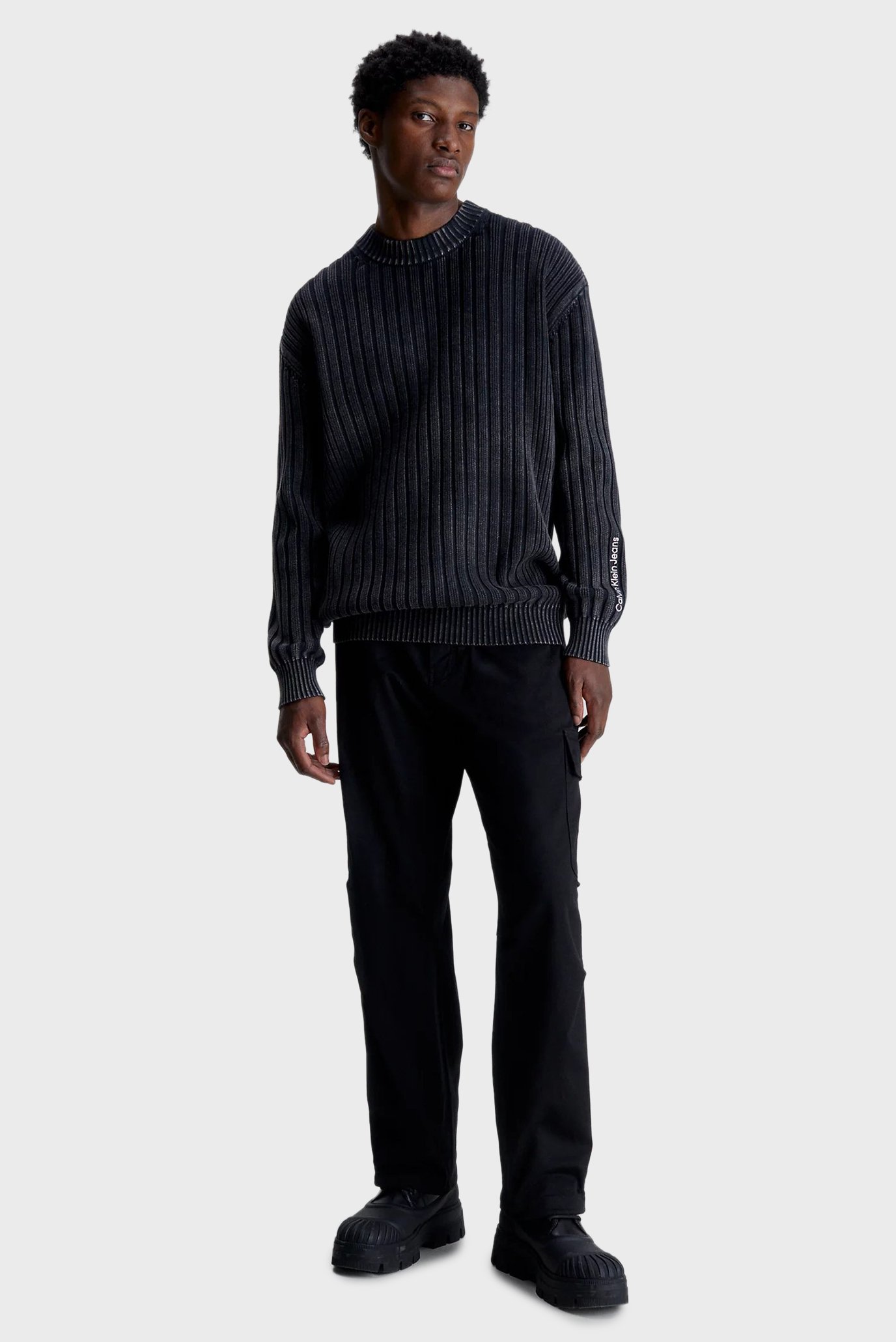 Мужской черный джемпер GMD 2