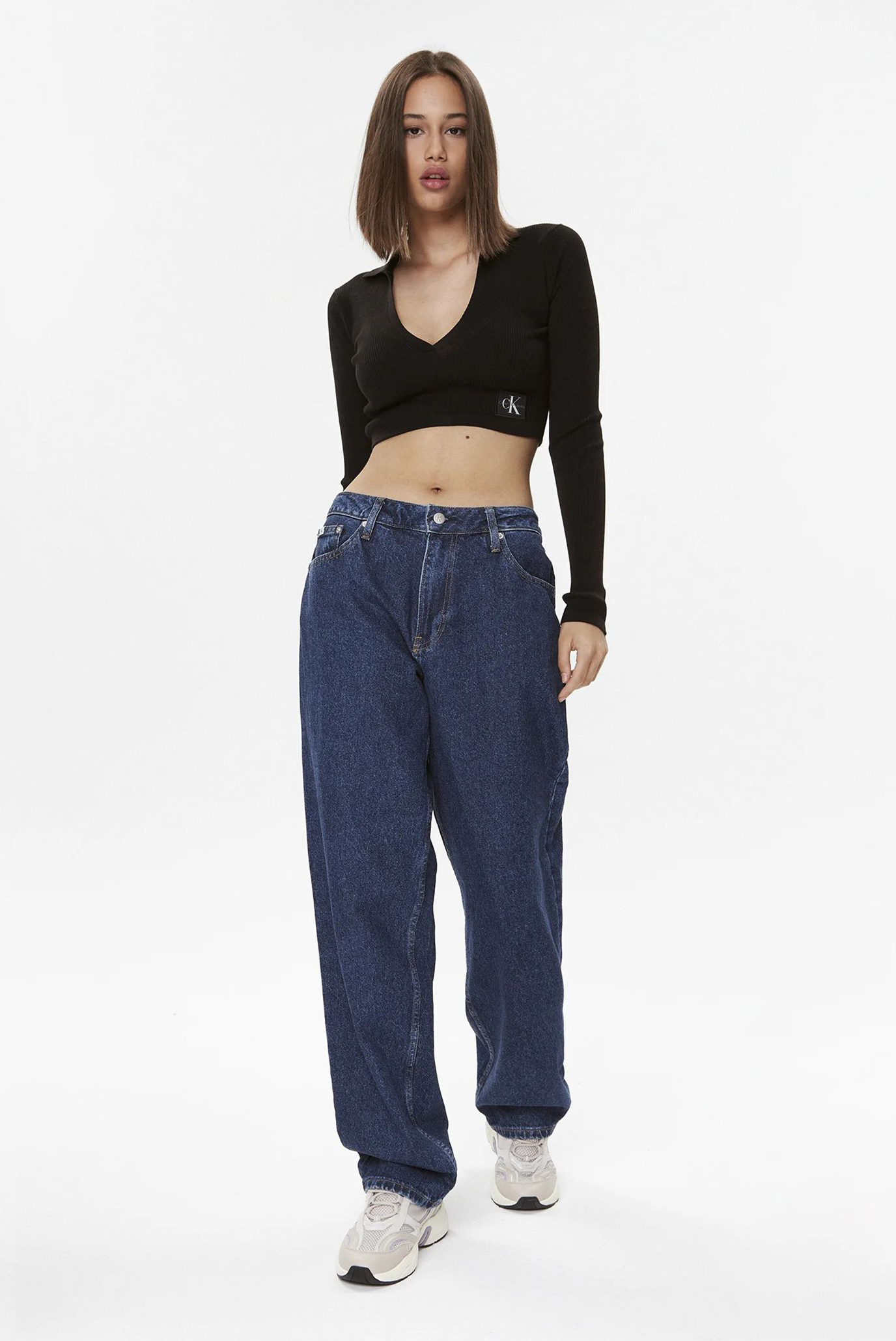 Свитер LABEL TIGHT CROP V-NECK SWEATER 2