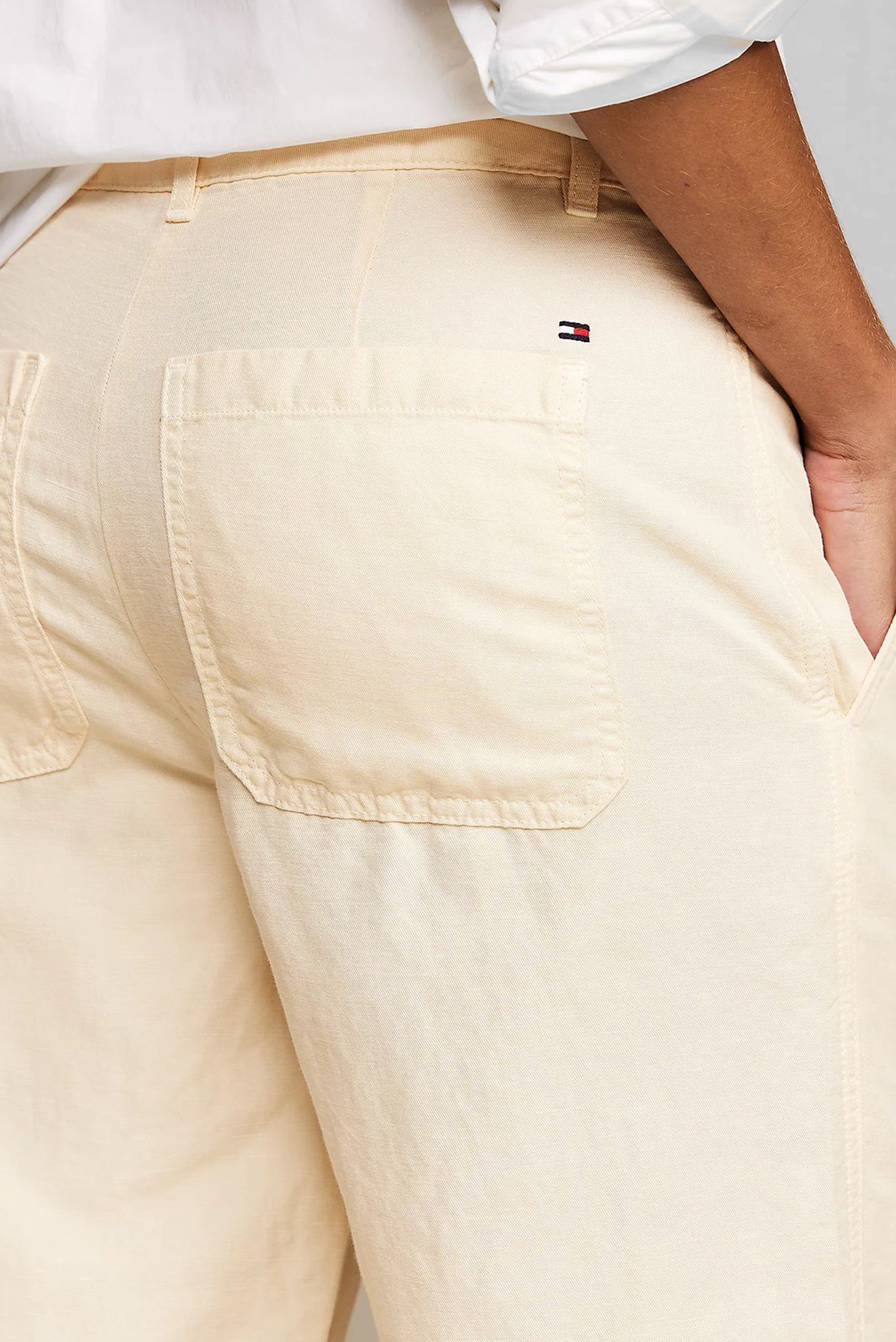 Штаны COTTON LINEN SLIM STRAIGHT PANT 4