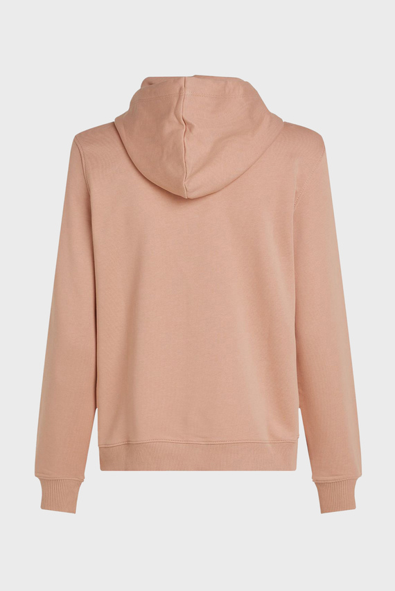 Женское персиковое худи WOVEN LABEL REGULAR HOODIE