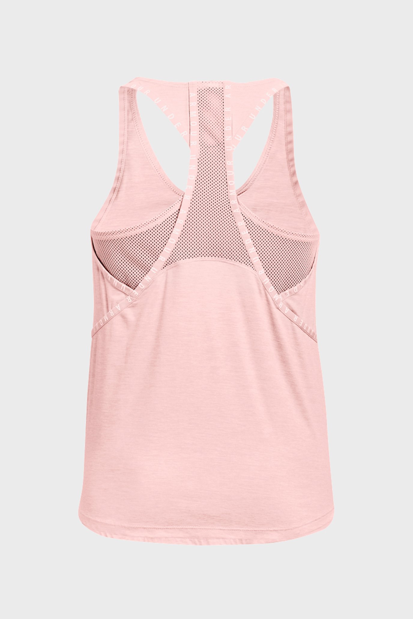 Женская розовая майка UA Knockout Mesh Back Tank 6
